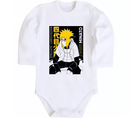 Детский боди Minato Белый фото