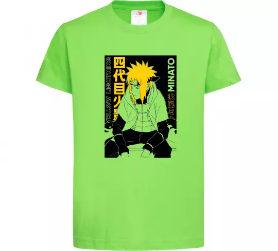 Дитяча футболка Minato Лаймовий фото