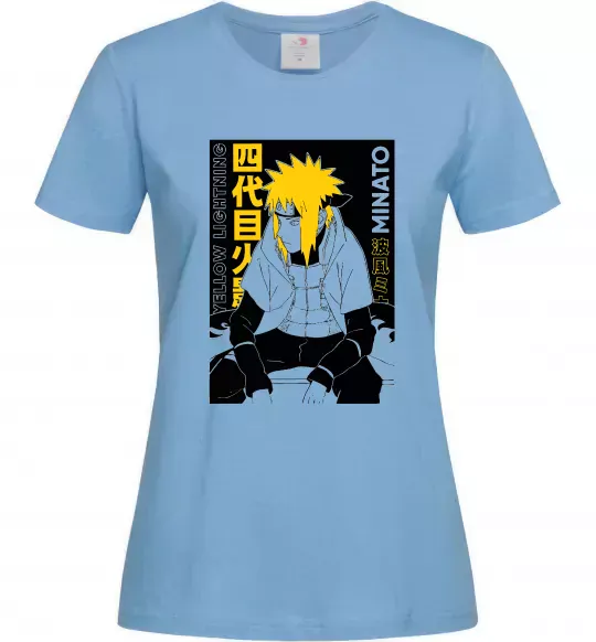 Жіноча футболка Minato Блакитний фото