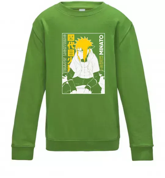 Дитячий світшот Minato Лаймовий фото