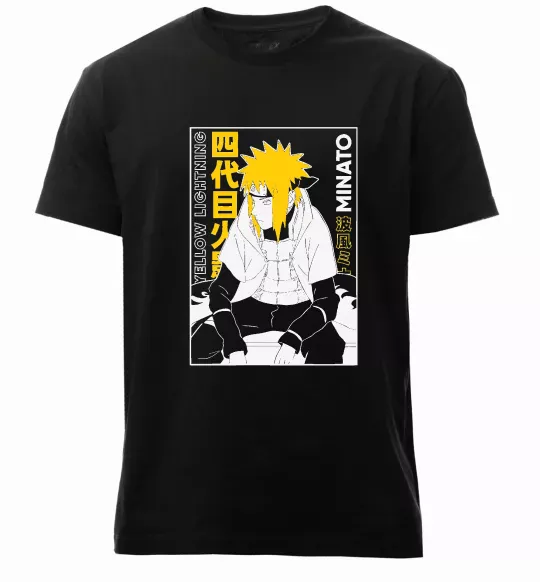 Чоловіча преміум футболка Minato Чорний фото