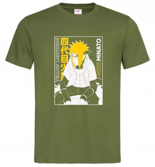 Чоловіча футболка Minato Оливковий фото