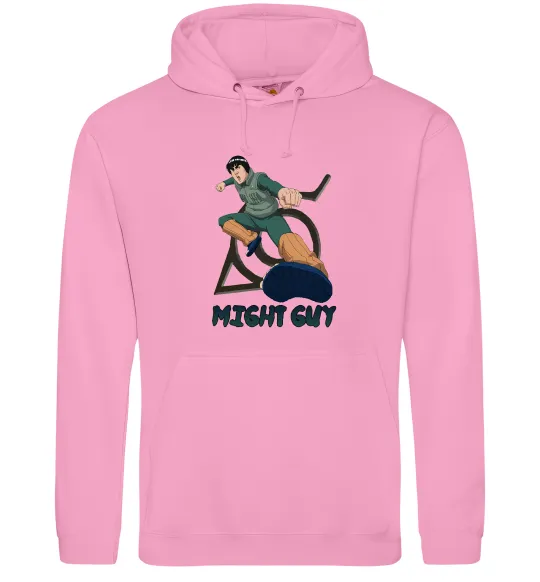 Мужская толстовка (худи) Might guy Розовый фото