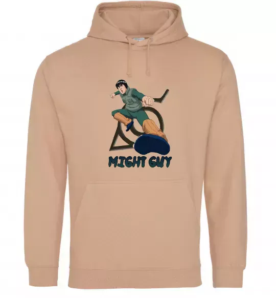 Чоловіча толстовка (худі) Might guy Пісочний фото
