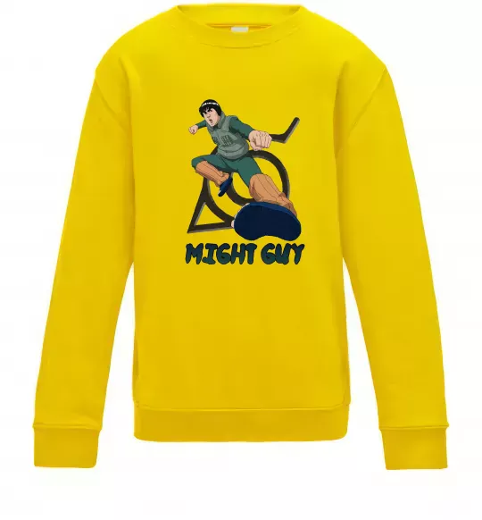 Дитячий світшот Might guy Сонячно жовтий фото