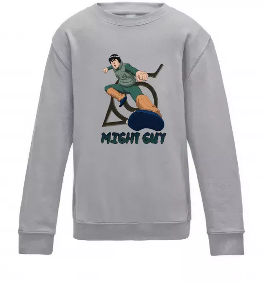 Дитячий світшот Might guy Сірий меланж фото