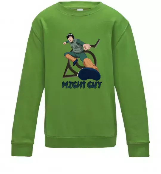 Дитячий світшот Might guy Лаймовий фото