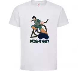 Детская футболка Might guy Белый фото