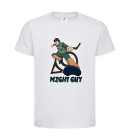 Детская футболка Might guy Белый фото
