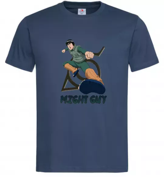 Мужская футболка Might guy Темно-синий фото