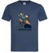 Мужская футболка Might guy Темно-синий фото