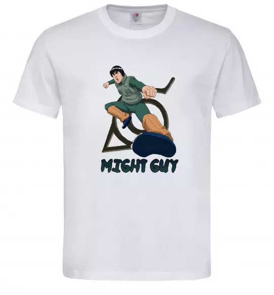 Мужская футболка Might guy Белый фото