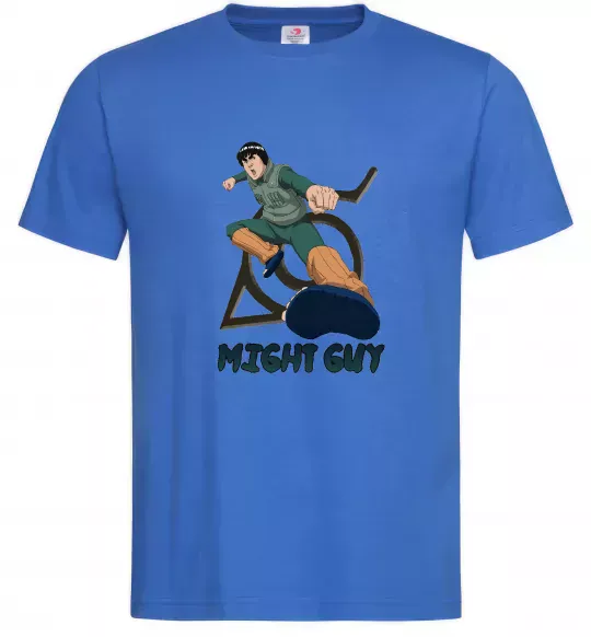 Мужская футболка Might guy Ярко-синий фото