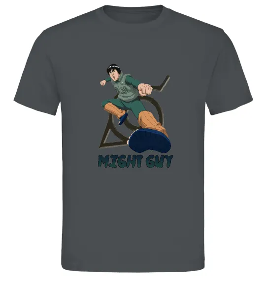 Мужская футболка Might guy Графит фото