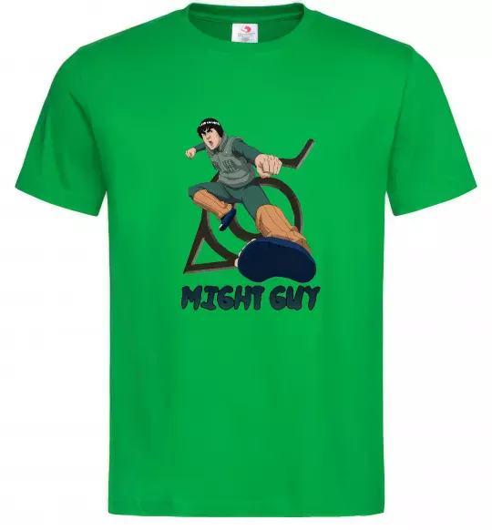 Мужская футболка Might guy Зеленый фото