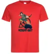 Мужская футболка Might guy Красный фото