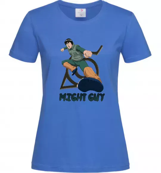 Женская футболка Might guy Ярко-синий фото