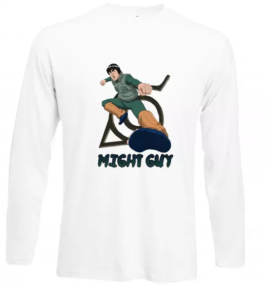 Лонгслив Might guy Белый фото
