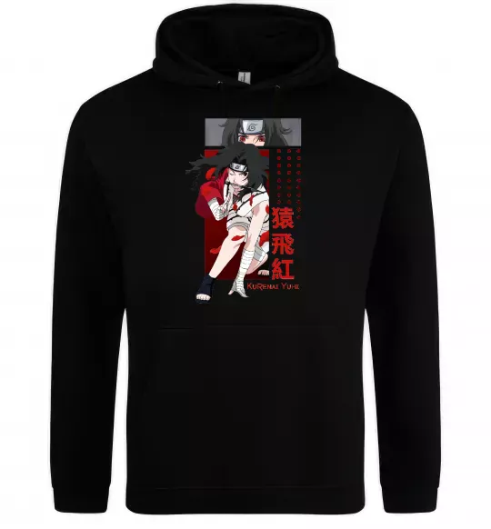 Чоловіча толстовка (худі) Kurenai Yuhi Чорний фото