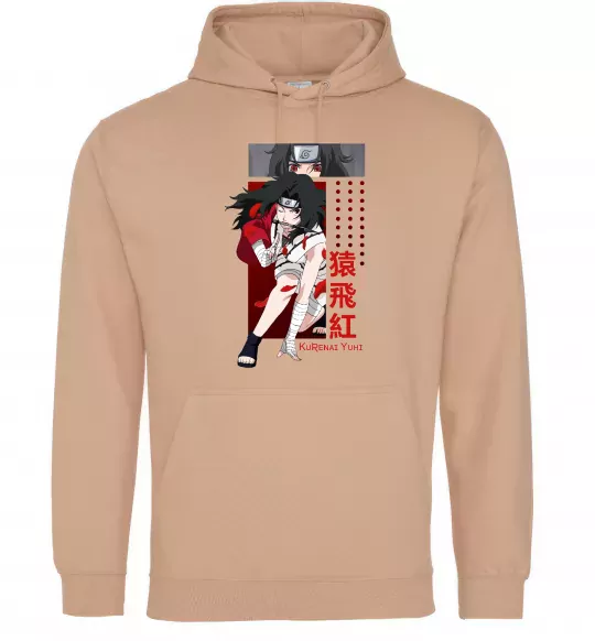 Жіноча толстовка (худі) Kurenai Yuhi Пісочний фото