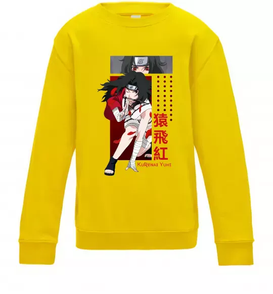 Дитячий світшот Kurenai Yuhi Сонячно жовтий фото