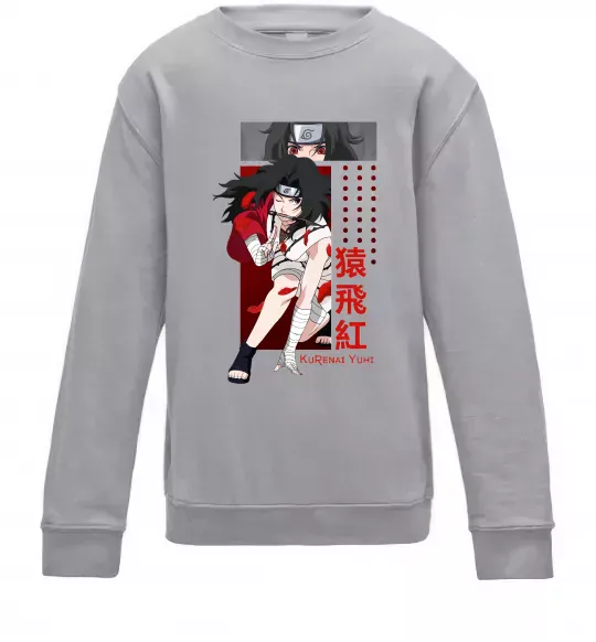 Дитячий світшот Kurenai Yuhi Сірий меланж фото