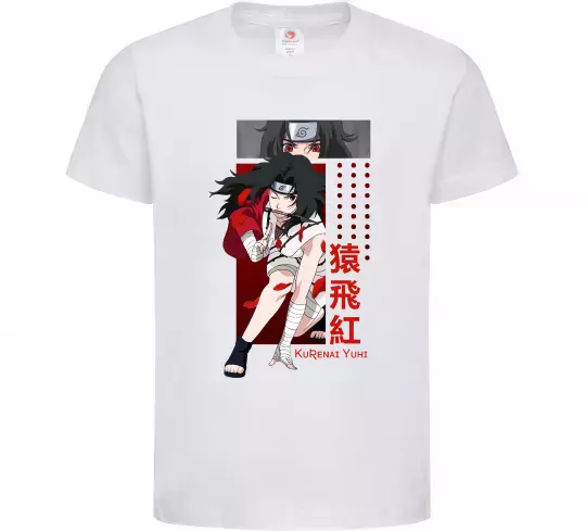 Дитяча футболка Kurenai Yuhi Білий фото