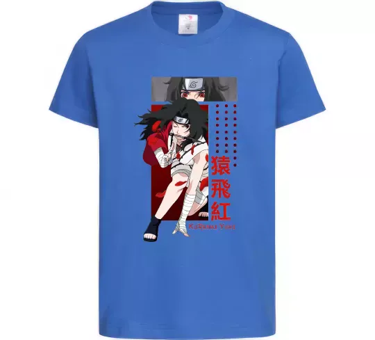 Дитяча футболка Kurenai Yuhi Яскраво-синій фото