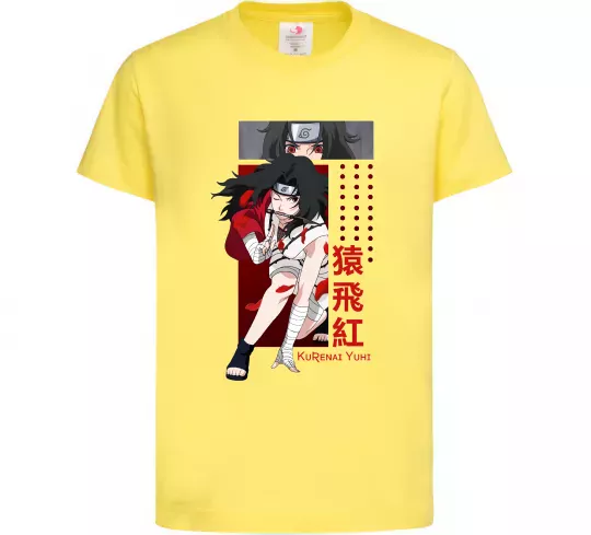Дитяча футболка Kurenai Yuhi Лимонний фото