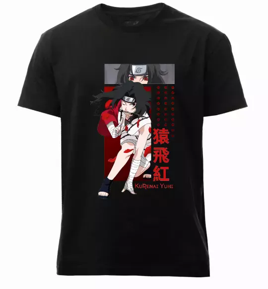 Мужская премиум футболка Kurenai Yuhi Черный фото