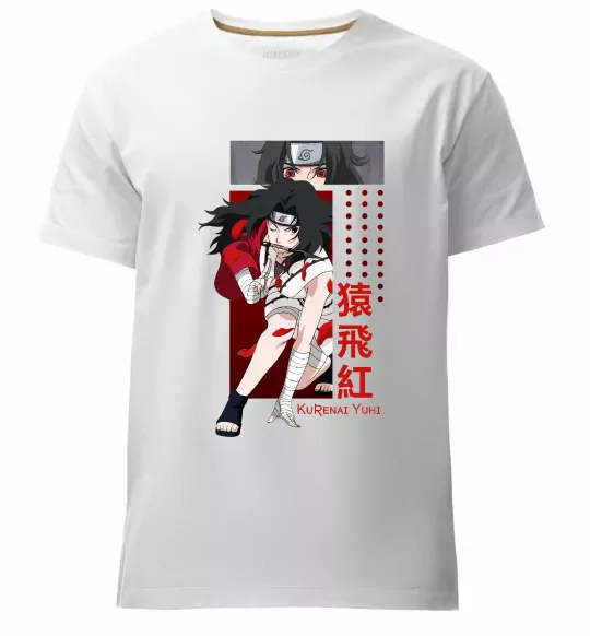 Мужская премиум футболка Kurenai Yuhi Белый фото