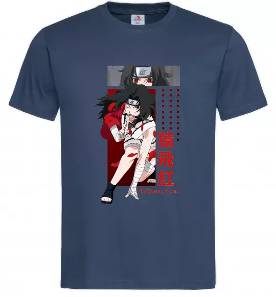 Чоловіча футболка Kurenai Yuhi Темно-синій фото