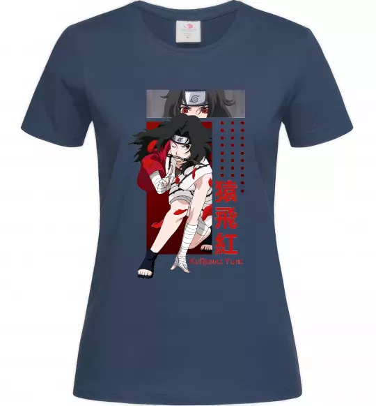 Жіноча футболка Kurenai Yuhi Темно-синій фото