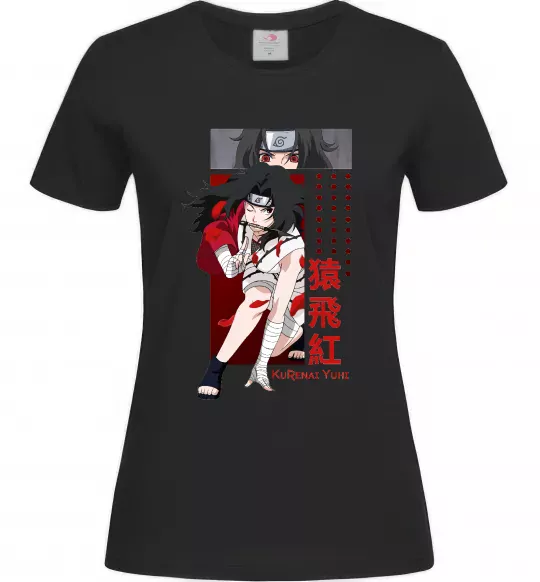 Жіноча футболка Kurenai Yuhi Чорний фото