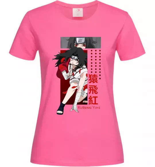 Жіноча футболка Kurenai Yuhi Яскраво-рожевий фото