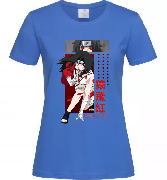 Жіноча футболка Kurenai Yuhi Яскраво-синій фото