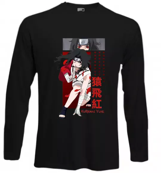 Лонгслів Kurenai Yuhi Чорний фото
