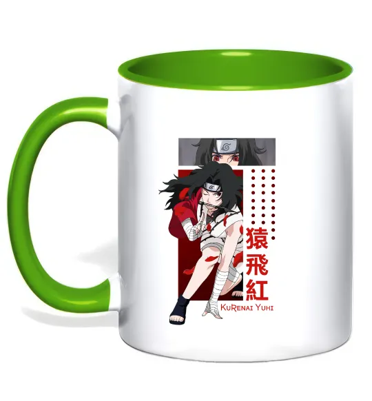 Чашка с цветной ручкой Kurenai Yuhi Лаймовый фото