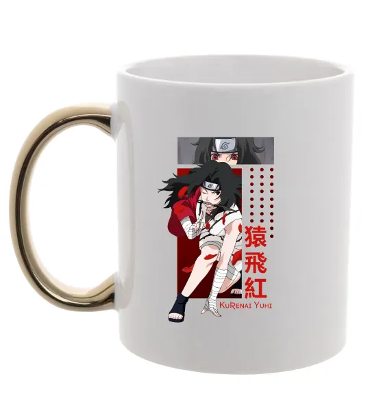 Чашка з кольоровою ручкою Kurenai Yuhi Золото фото