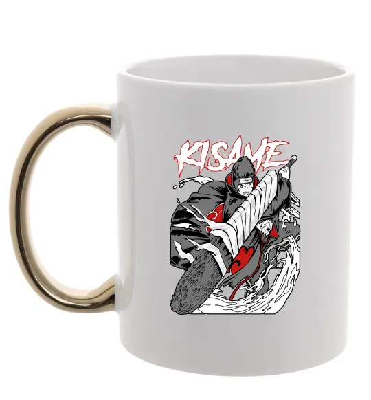 Чашка з кольоровою ручкою Kisame Золото фото