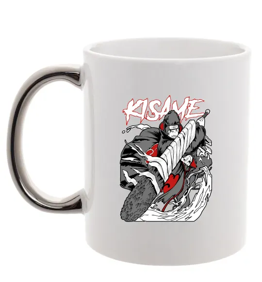 Чашка з кольоровою ручкою Kisame Срібло фото