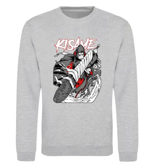 Світшот Kisame Сірий меланж фото