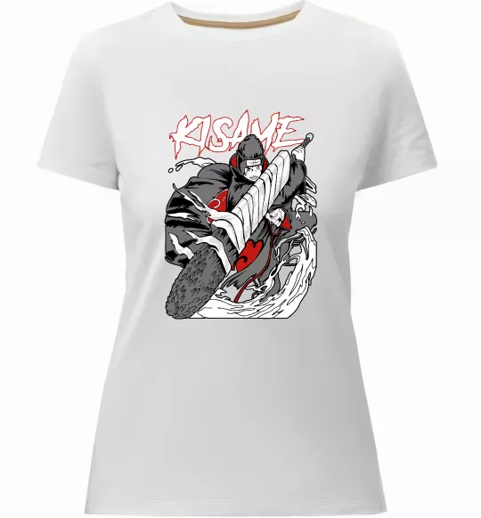 Жіноча преміум футболка Kisame Білий фото