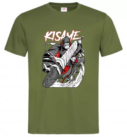 Мужская футболка Kisame Оливковый фото