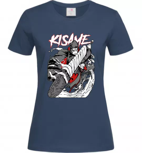 Жіноча футболка Kisame Темно-синій фото