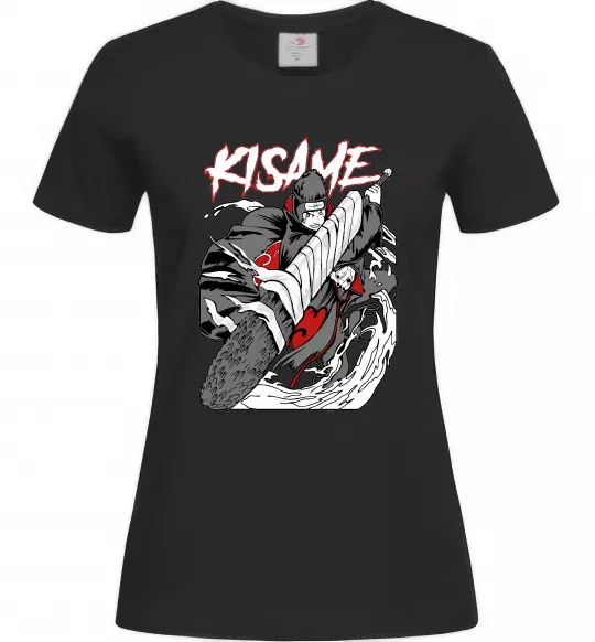 Жіноча футболка Kisame Чорний фото