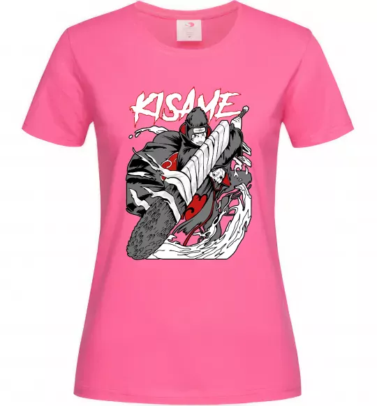 Жіноча футболка Kisame Яскраво-рожевий фото