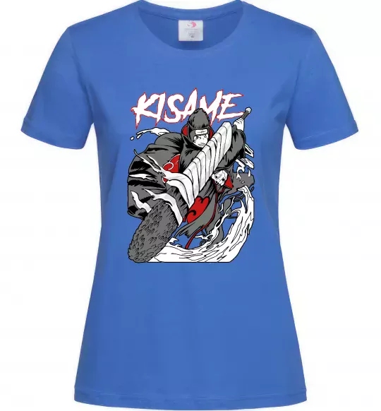 Жіноча футболка Kisame Яскраво-синій фото