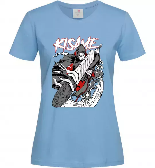 Жіноча футболка Kisame Блакитний фото