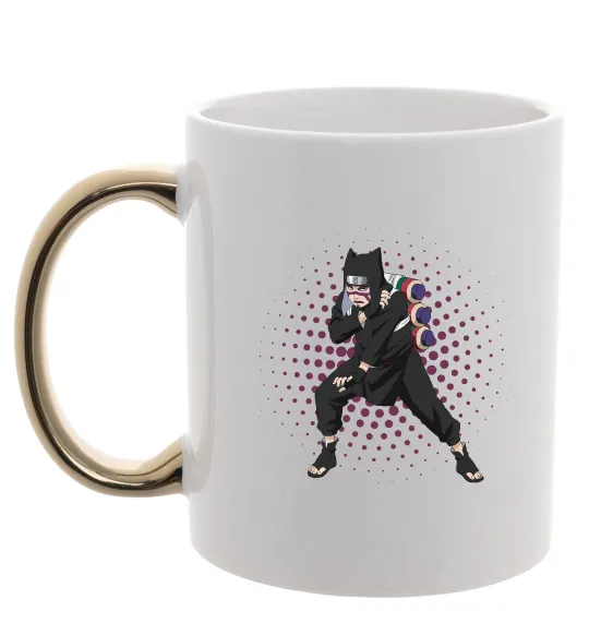 Чашка з кольоровою ручкою Kankuro Золото фото